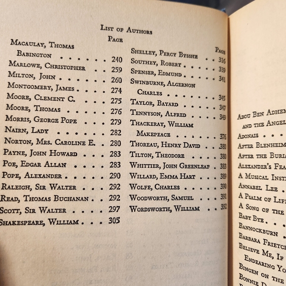 Vintage "Treasury of Poems" book - Picture 6 of 9